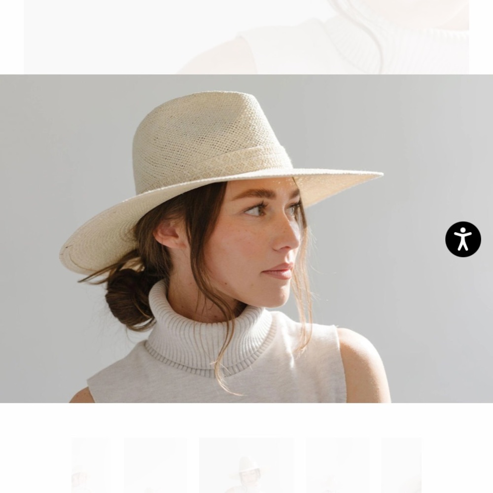 Gigi Pip | Fiona Straw Fedora | Cream